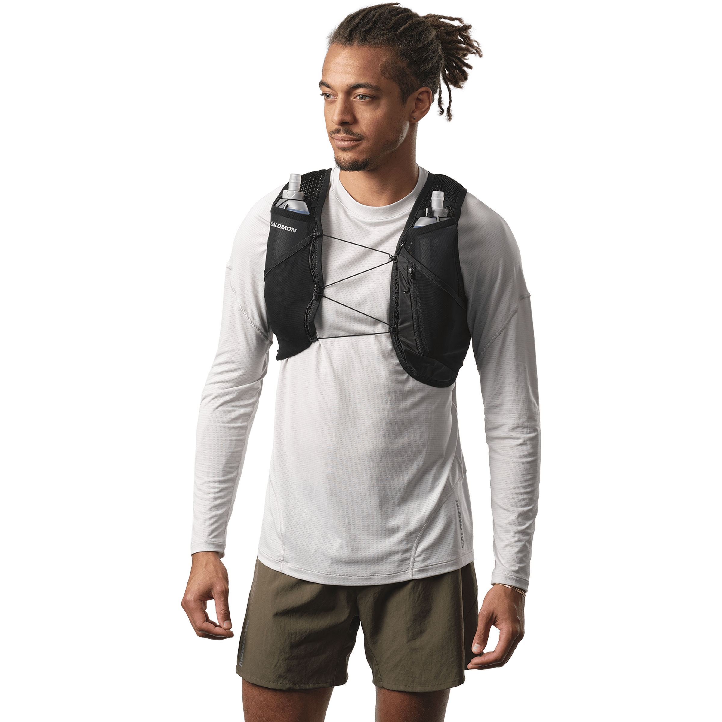 Salomon Unisex Active Skin Hydration Running Pack Black/Metal - 4